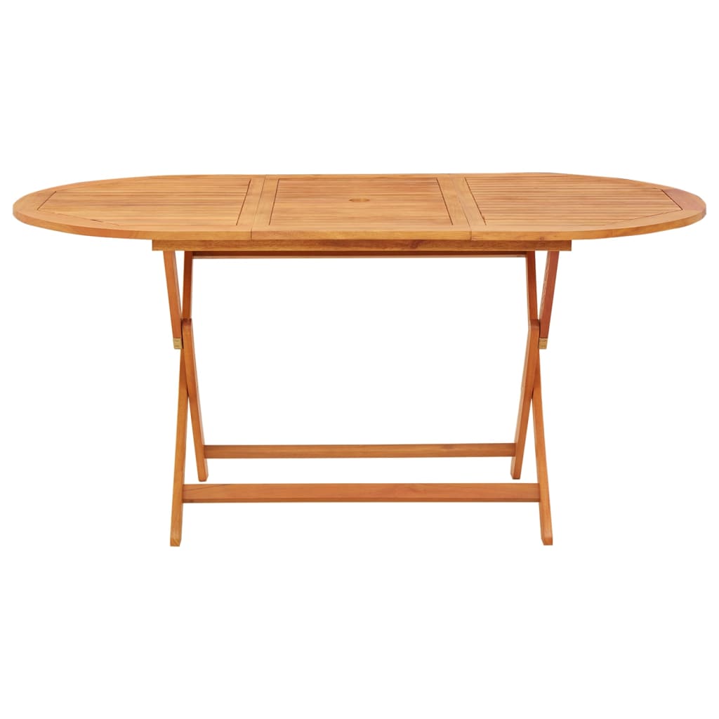 Tuintafel inklapbaar 160x85x75 cm massief eucalyptushout - AllerleiShop