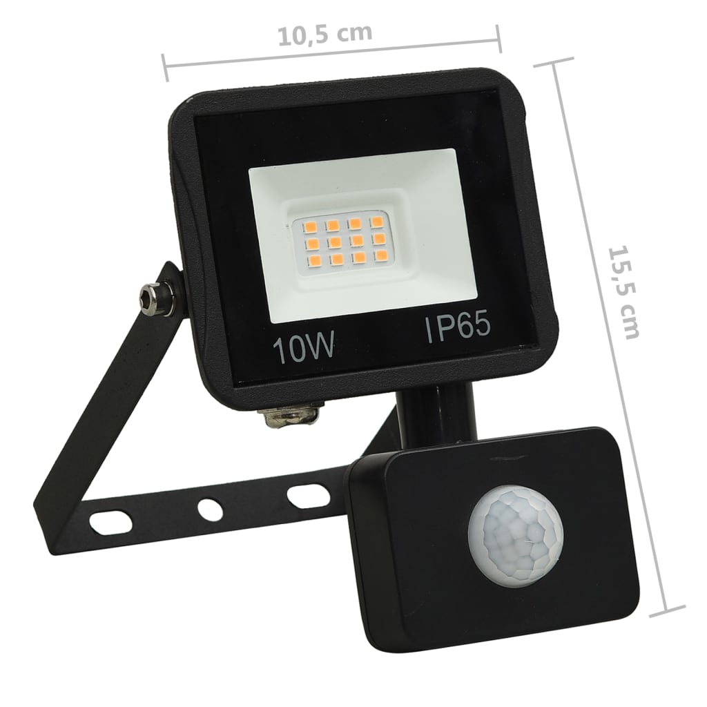 Spotlight met sensor LED 10 W warmwit