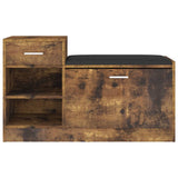 Schoenenbank 94,5x31x57 cm bewerkt hout gerookt eikenkleurig - AllerleiShop