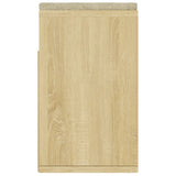 Schoenenbank met kussen 104x30x49 cm bewerkt hout sonoma eiken - AllerleiShop