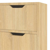 Dressoir 90x30x72 cm bewerkt hout sonoma eikenkleurig - AllerleiShop