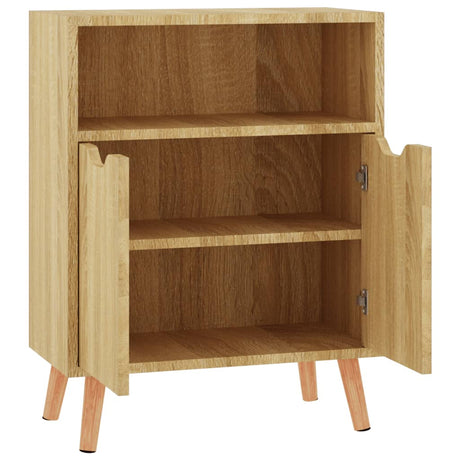 Dressoir 60x30x72 cm bewerkt hout sonoma eikenkleurig - AllerleiShop