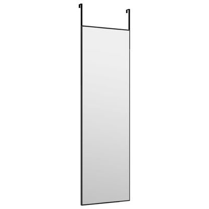 Deurspiegel 30x100 cm glas en aluminium zwart - AllerleiShop