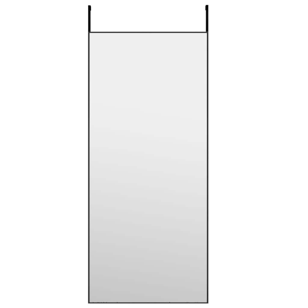 Deurspiegel 40x100 cm glas en aluminium zwart - AllerleiShop