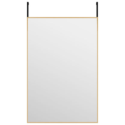 Deurspiegel 40x60 cm glas en aluminium goudkleurig - AllerleiShop