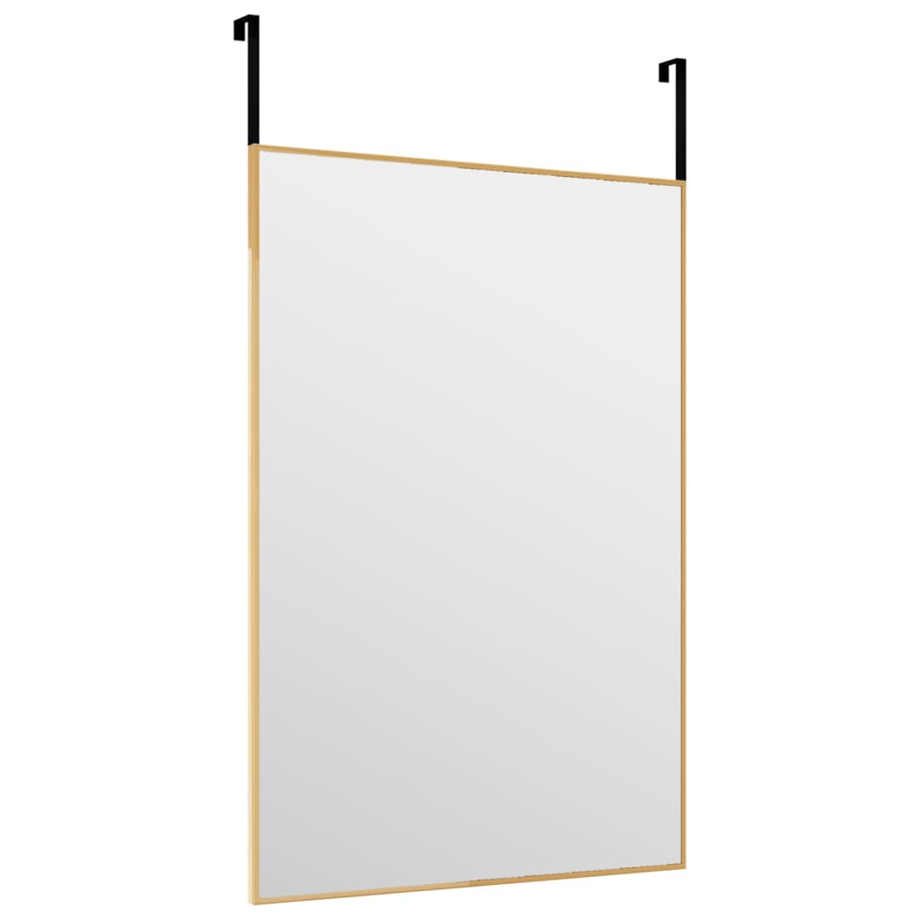 Deurspiegel 40x60 cm glas en aluminium goudkleurig - AllerleiShop