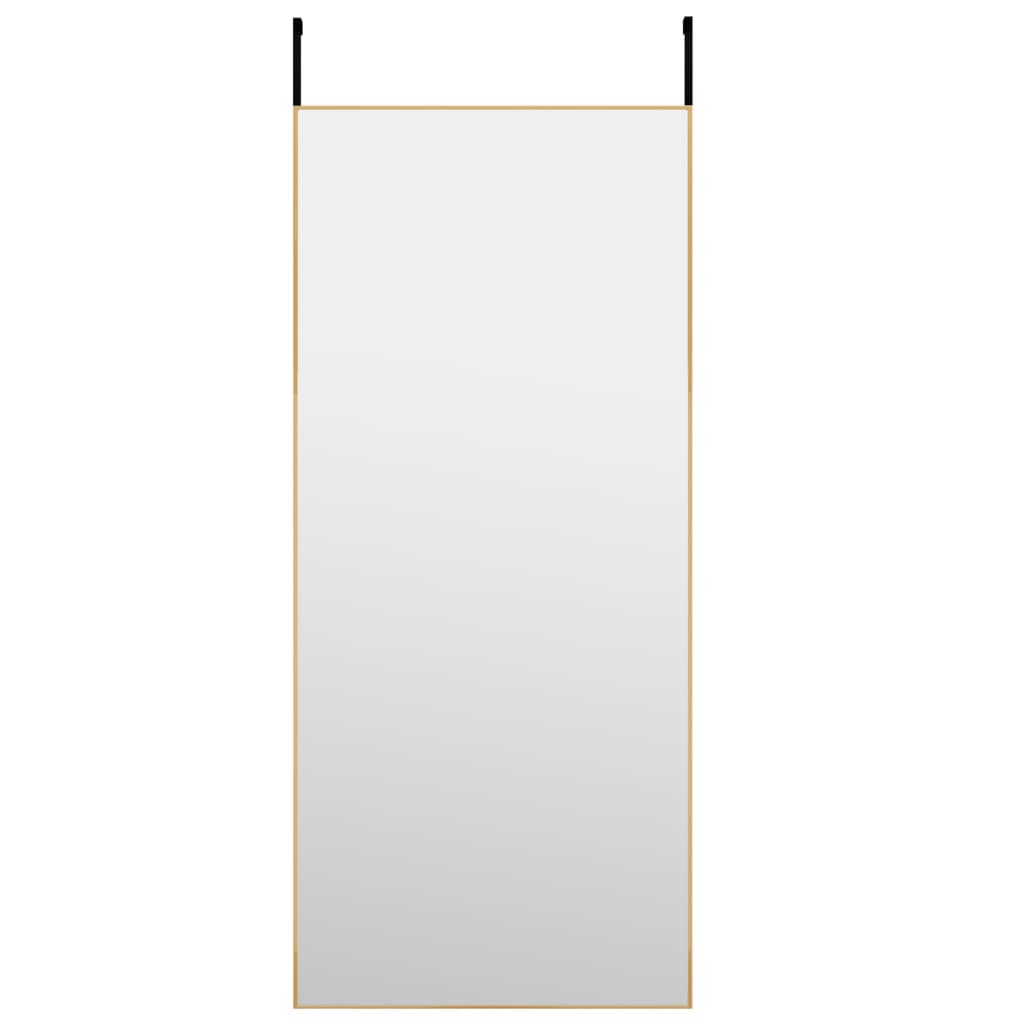 Deurspiegel 40x100 cm glas en aluminium goudkleurig - AllerleiShop