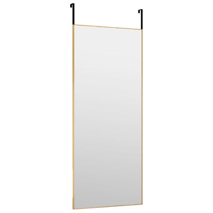 Deurspiegel 40x100 cm glas en aluminium goudkleurig - AllerleiShop