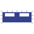 Prieelzijwand met ramen 6x2 m blauw - AllerleiShop