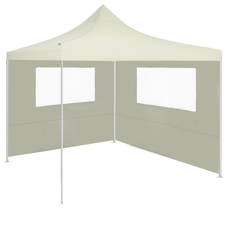 Prieelzijwand met ramen 4x2 m crèmekleurig - AllerleiShop