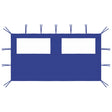 Prieelzijwand met ramen 4x2 m blauw - AllerleiShop