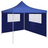 Prieelzijwand met ramen 4x2 m blauw - AllerleiShop