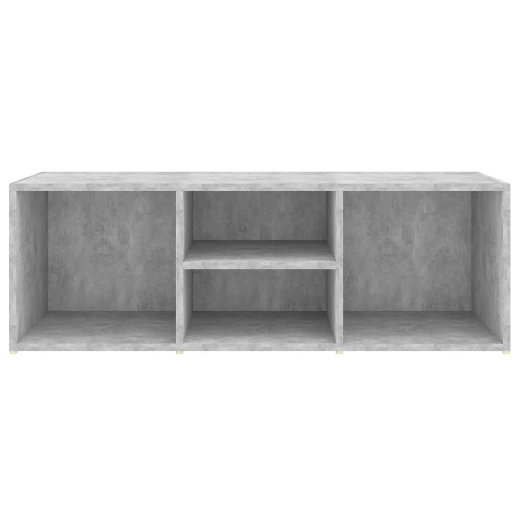 Schoenenopbergbank 105x35x35 cm bewerkt hout betongrijs - AllerleiShop