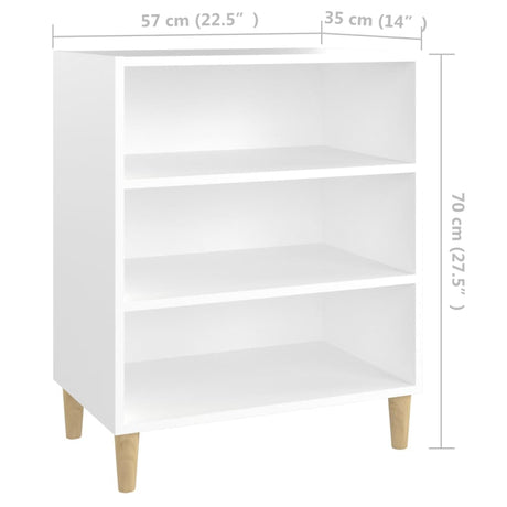 Dressoir 57x35x70 cm bewerkt hout wit - AllerleiShop