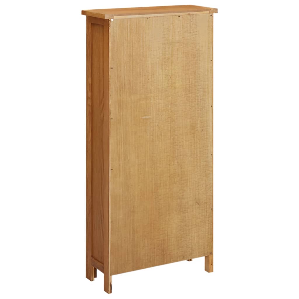 Opbergkast 50x22x110 cm massief eikenhout - AllerleiShop