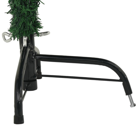 Kunstkerstboom met standaard half 120 cm PVC groen - AllerleiShop