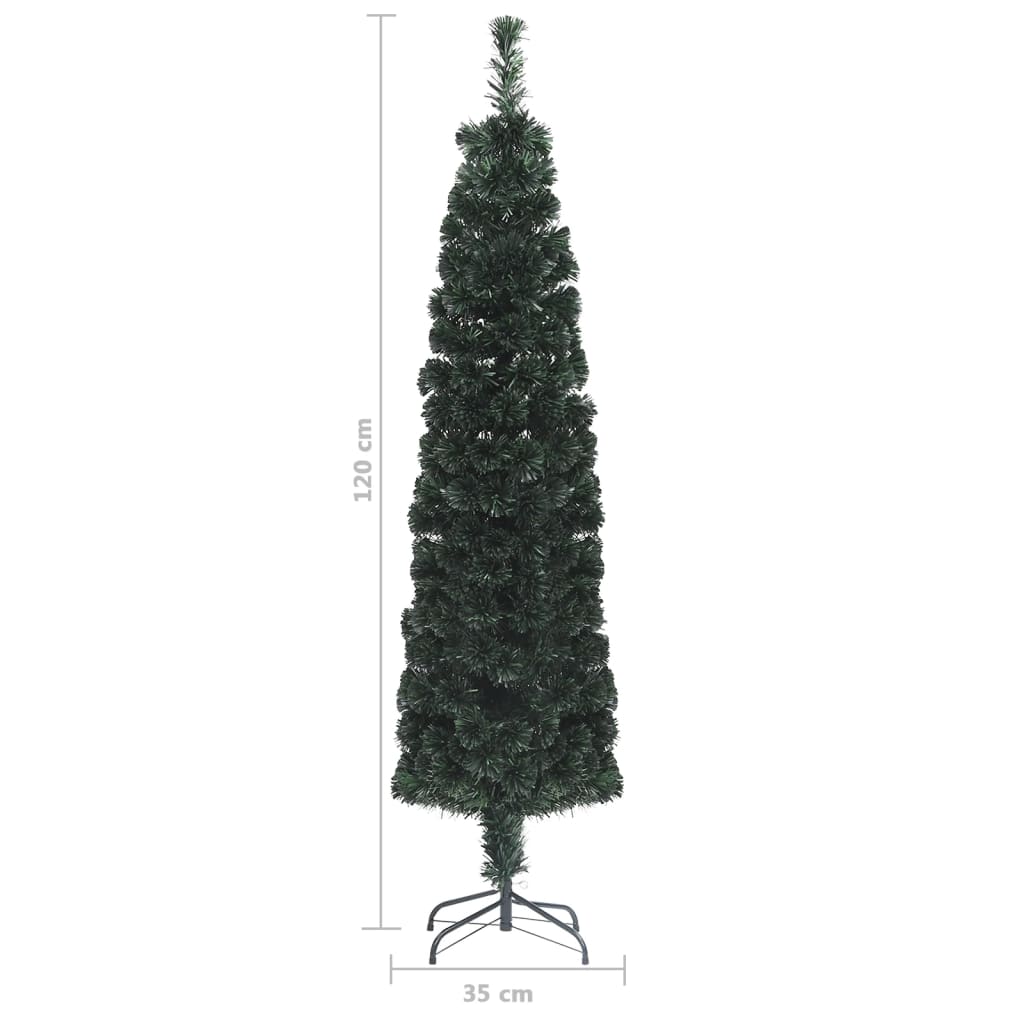 Kunstkerstboom met standaard smal 120 cm glasvezel - AllerleiShop