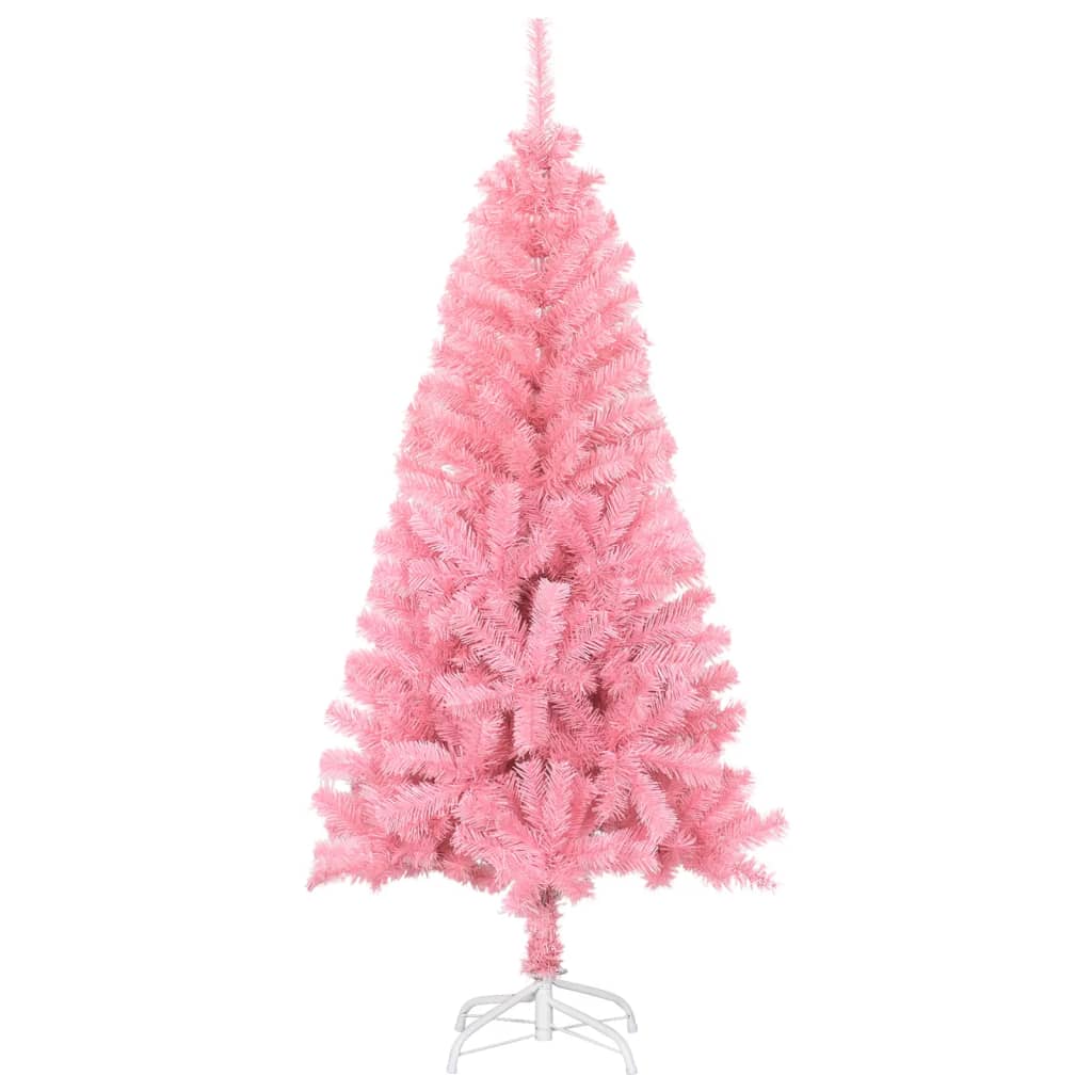 Kunstkerstboom met standaard 120 cm PVC roze - AllerleiShop