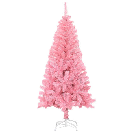 Kunstkerstboom met standaard 120 cm PVC roze - AllerleiShop