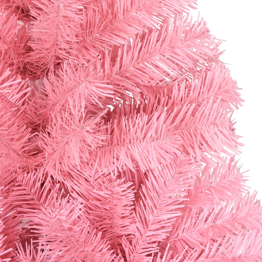 Kunstkerstboom met standaard 120 cm PVC roze - AllerleiShop