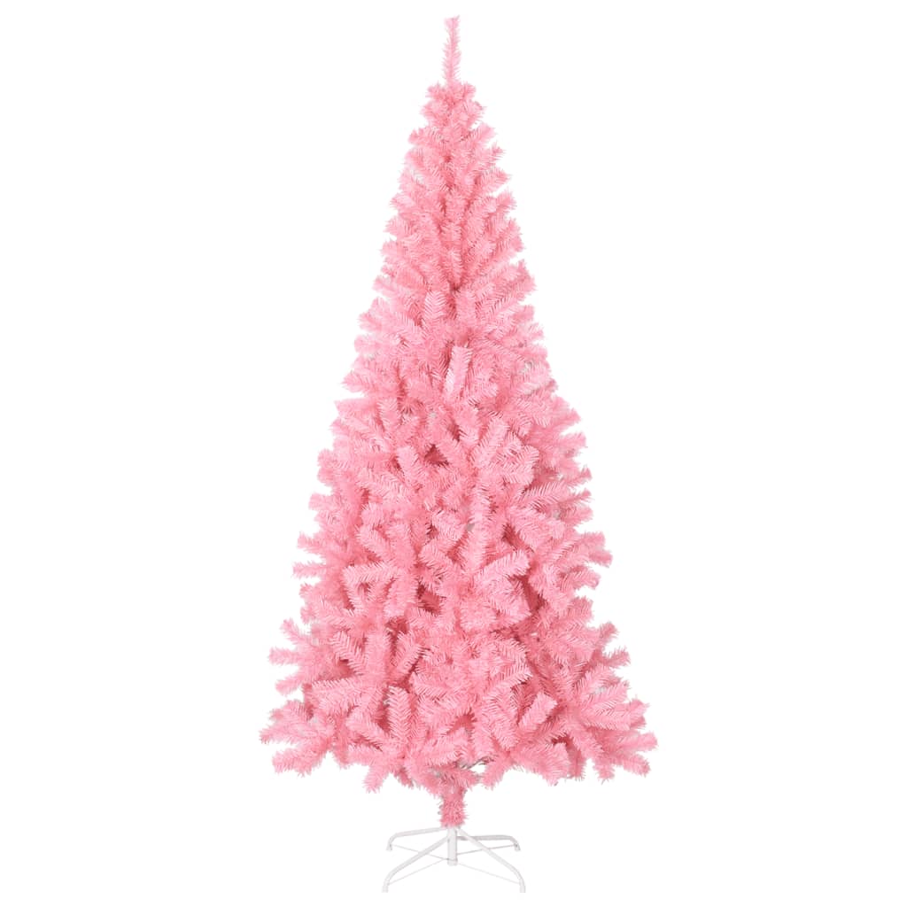 Kunstkerstboom met standaard 240 cm PVC roze - AllerleiShop