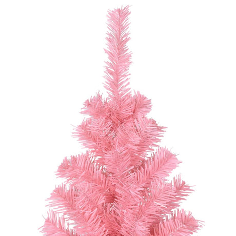 Kunstkerstboom met standaard 240 cm PVC roze - AllerleiShop