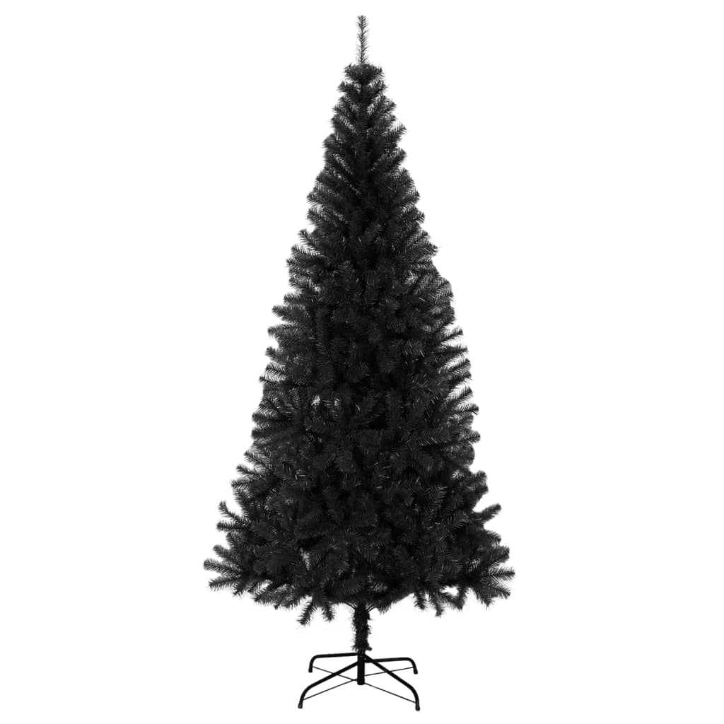 Kunstkerstboom met standaard 240 cm PVC zwart - AllerleiShop