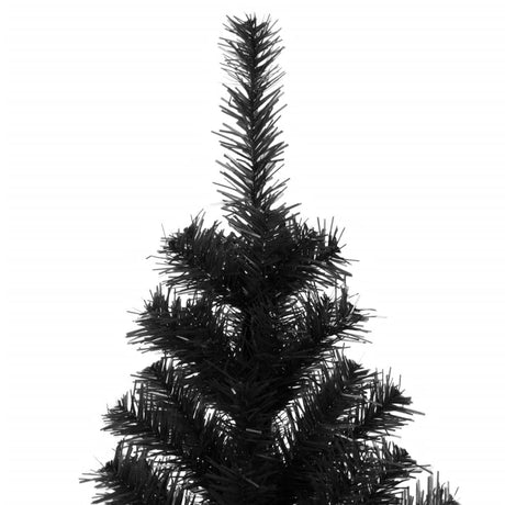 Kunstkerstboom met standaard 240 cm PVC zwart - AllerleiShop