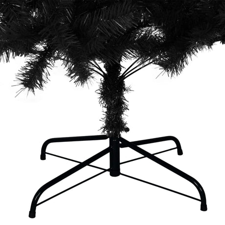 Kunstkerstboom met standaard 240 cm PVC zwart - AllerleiShop