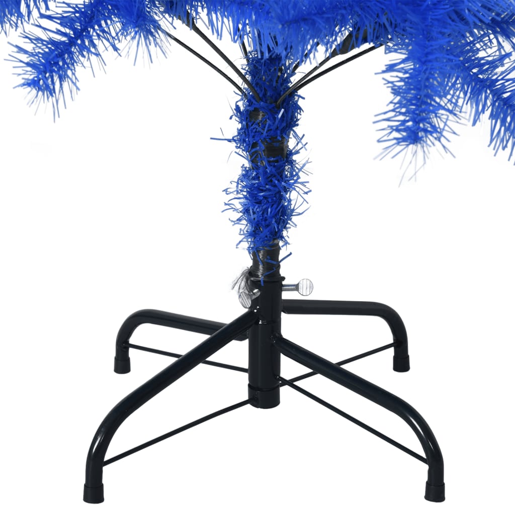 Kunstkerstboom met standaard 120 cm PVC blauw - AllerleiShop