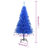 Kunstkerstboom met standaard 120 cm PVC blauw - AllerleiShop