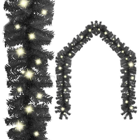 Kerstslinger met LED-lampjes 20 m zwart - AllerleiShop