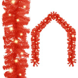 Kerstslinger met LED-lampjes 10 m rood - AllerleiShop