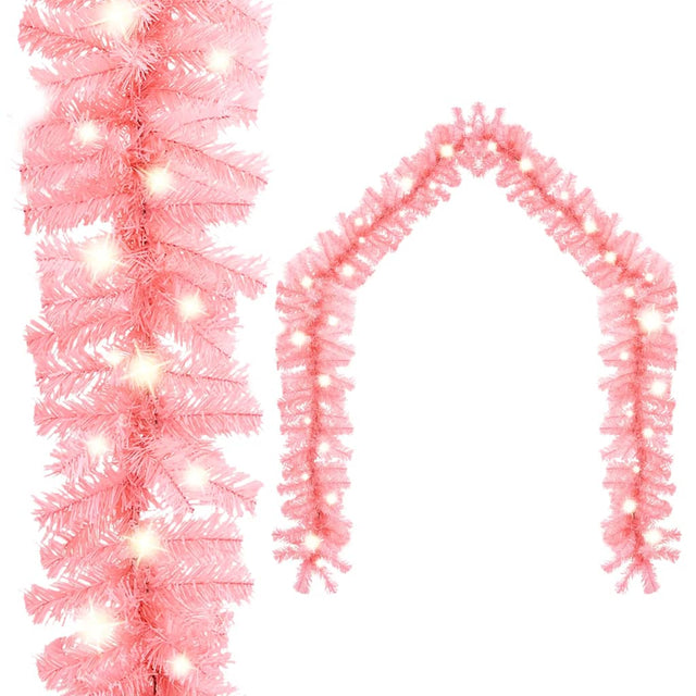 Kerstslinger met LED-lampjes 5 m roze - AllerleiShop