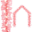 Kerstslinger met LED-lampjes 10 m roze - AllerleiShop