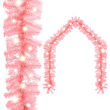 Kerstslinger met LED-lampjes 10 m roze - AllerleiShop