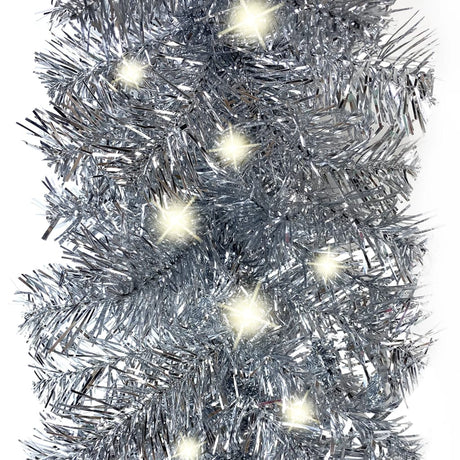 Kerstslinger met LED-lampjes 10 m zilverkleurig - AllerleiShop