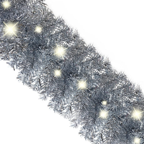 Kerstslinger met LED-lampjes 10 m zilverkleurig - AllerleiShop