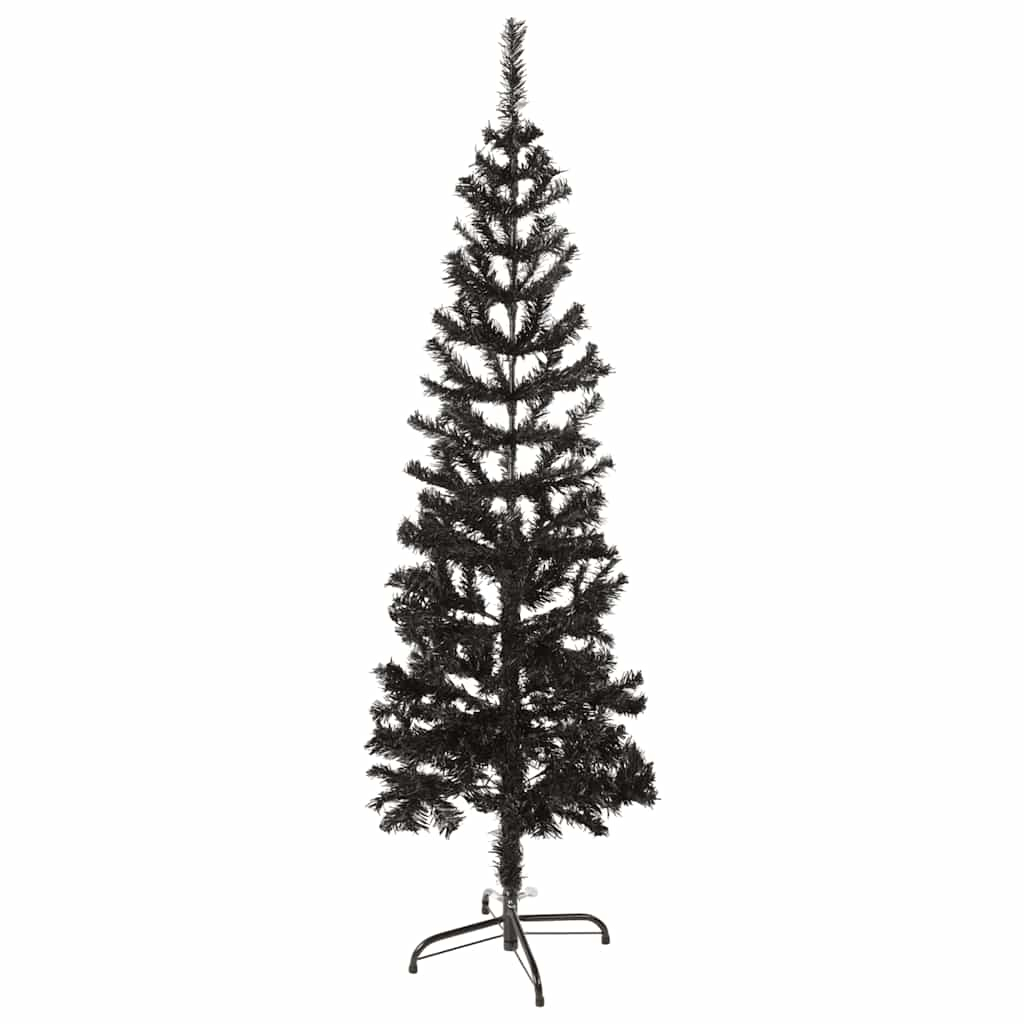 Kerstboom smal 150 cm zwart - AllerleiShop