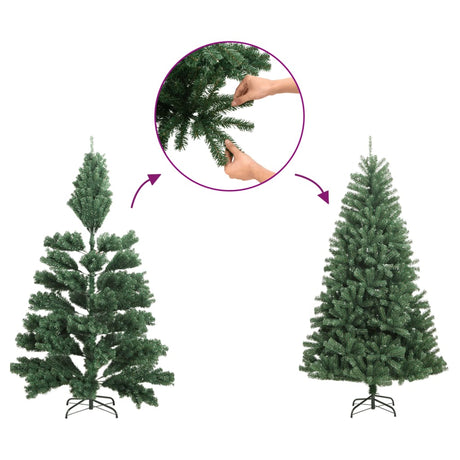 Kerstboom smal 150 cm zwart - AllerleiShop