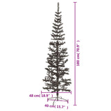 Kerstboom smal 180 cm zwart - AllerleiShop