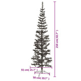 Kerstboom smal 210 cm zwart - AllerleiShop