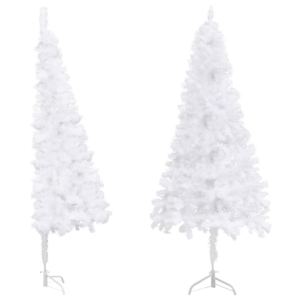 Kunstkerstboom hoek 150 cm PVC wit - AllerleiShop