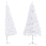 Kunstkerstboom hoek 150 cm PVC wit - AllerleiShop