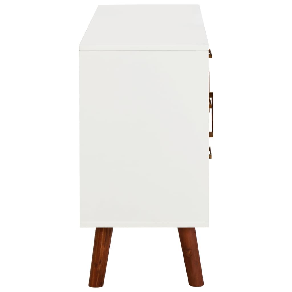 Dressoir 110x35x70 cm massief acaciahout en MDF - AllerleiShop