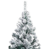 Kunstkerstboom met sneeuwvlokken 300 cm PVC groen - AllerleiShop