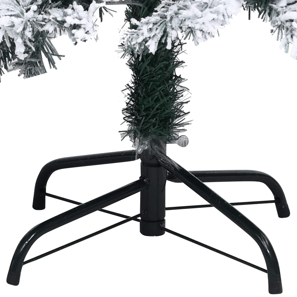 Kunstkerstboom met sneeuwvlokken 300 cm PVC groen - AllerleiShop