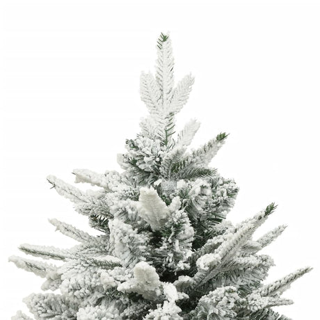 Kunstkerstboom met sneeuwvlokken 150 cm PVC en PE groen - AllerleiShop