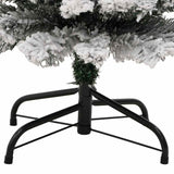 Kunstkerstboom met sneeuw smal 120 cm PVC groen - AllerleiShop