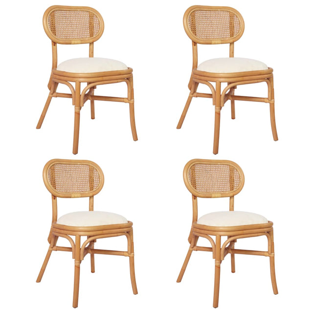 Eetkamerstoelen 4 st linnen - AllerleiShop